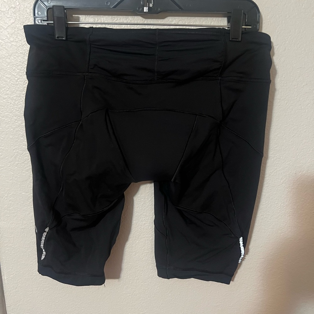 Lululemon Athletica Black Bike Shorts with Reflective Accents